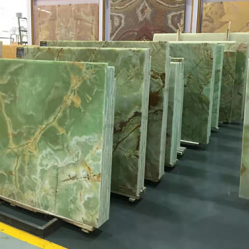 TMZ OEM onix Custom Green Onyx Marble Table Green Marble Coffee Table for Interior Decor