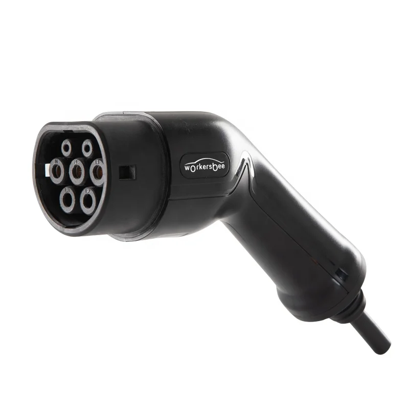 16A 3 фазы EV зарядное устройство 11 кВт зарядный кабель для с IEC 62196 Тип 2 Электрический разъем