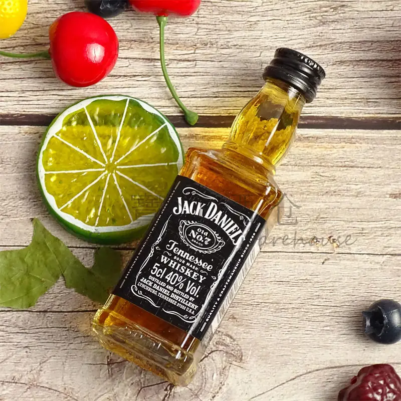 Wholesale Jack Daniels 50Ml Spirits Vodka Gin Liquor Glass Bottle With Cork Or Screw Cap For Sale