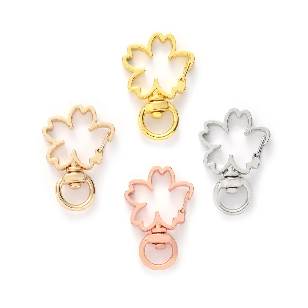 Hot Design special-shaped Swivel Snap Lobster Claw Clasp Metal key chains Parts Spring Keychain in bulk DIY Keychain Accessories
