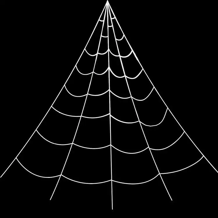 Latest Designs For Halloween Party Atmosphere Decoration Scene Props Triangular Spider Web Super Fan Web