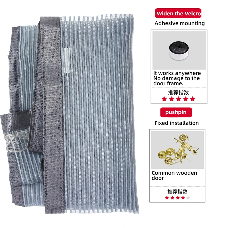 2024 Summer Magnetic door Screen mesh Soft Door Magic  Mosquito Net Automatic closing Magnetic Mosquitoes Netting Door Curtain
