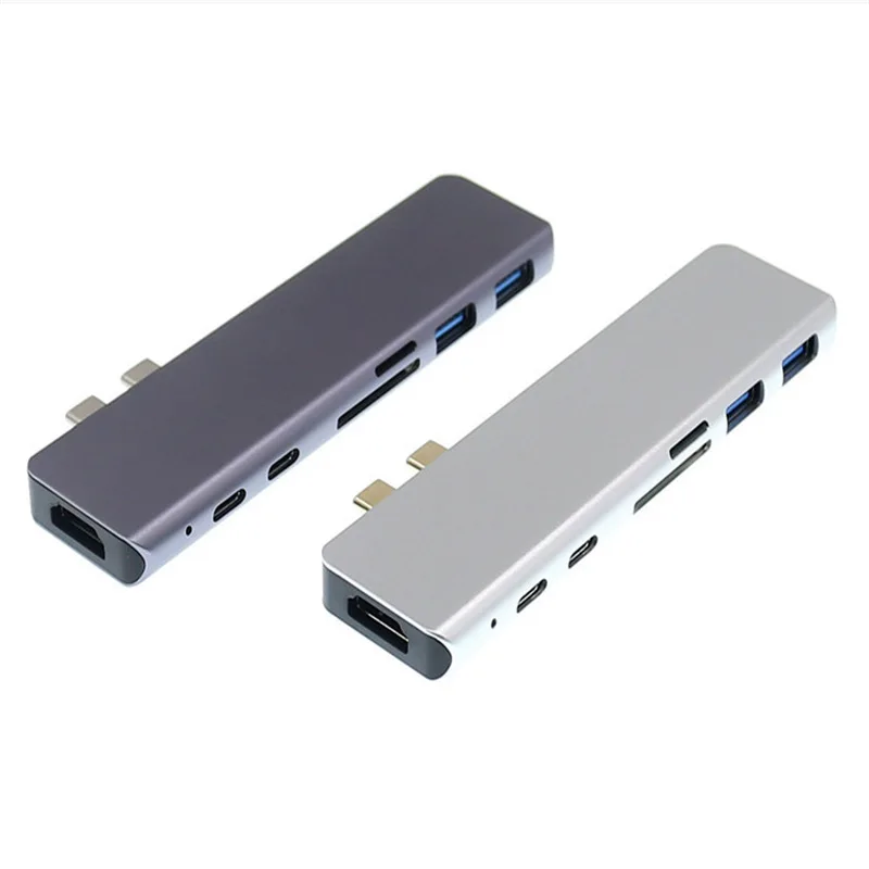 High Quality Double connector type c hub for macbook pro air