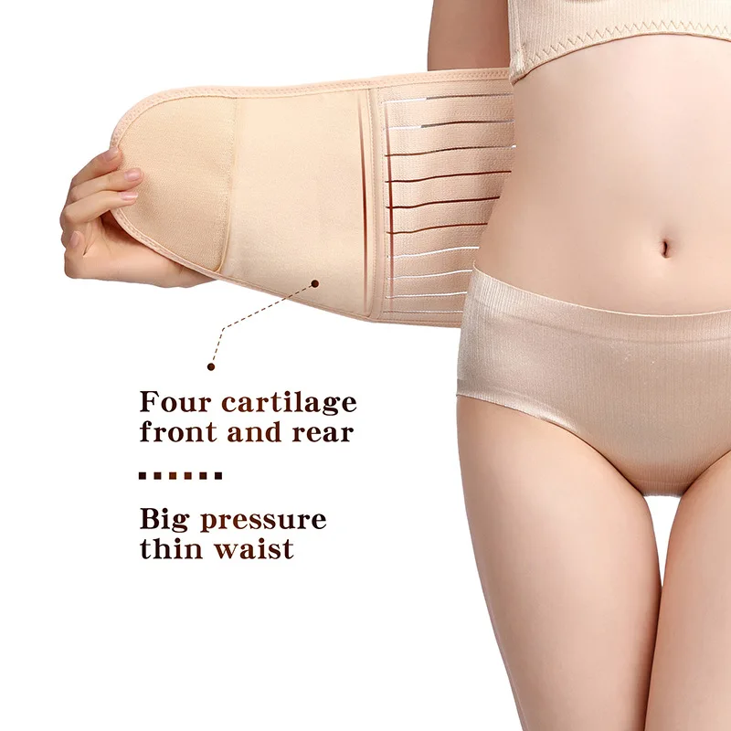 3 In1 Postpartum Belly Wrap Post Partum Support Girdles C-Section Recovery Belly Waist Pelvis Wrap Postnatal Trainer Belt