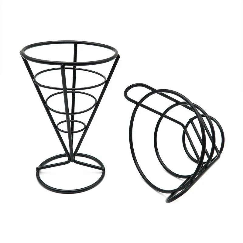 Creative French Fries Baskets Iron Wire Basket French Fired Chicken Serving Basket