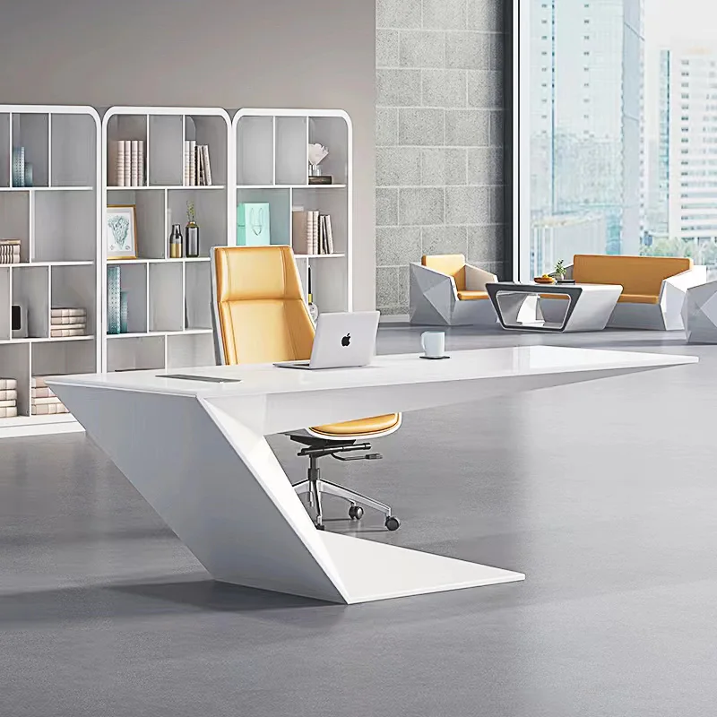 Luxury modern executive office desk desktop computer desk home office furniture  antique wood office desk furniture