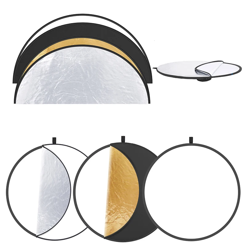 110cm 5 in 1 chromakey backdrop Kit Collapsible photographic reflector  for Camera