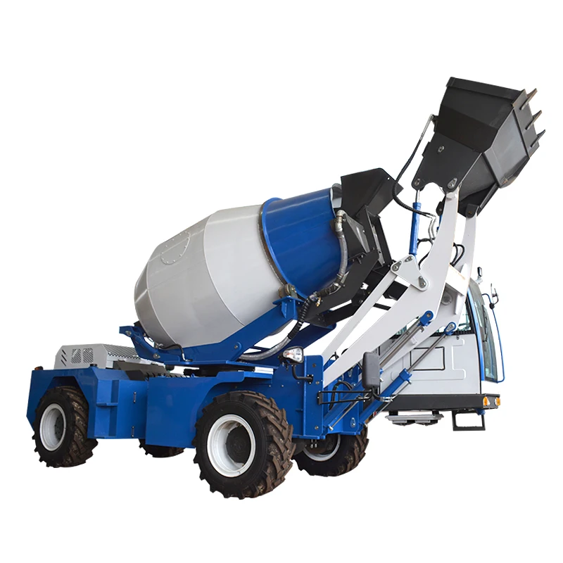 Popular concrete mixer truck mini Intelligent control 2.4 cubic meters concrete mixer
