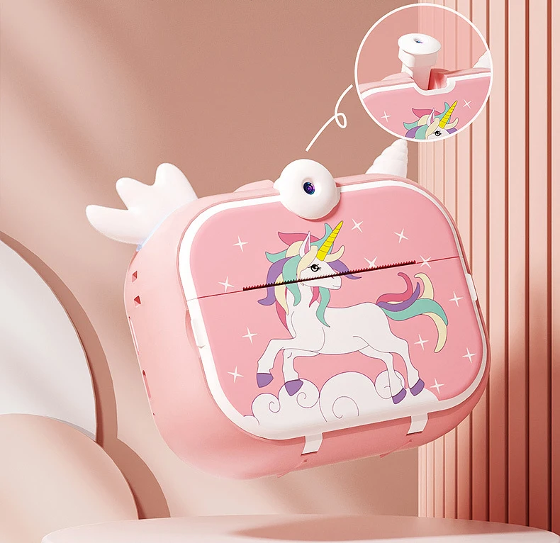 Own Brand X3D Kids Toy Instant Printing Camera Colorful Atmosphere Light Thermal Photo Paper Children Mini Digital Camera