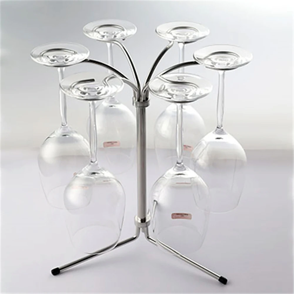 Luxury Wine glass rack European-style desktop upside-down cup storage shelf light luxury sober ware draining shelf