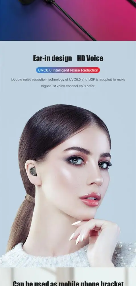 G6S НОВЫЙ 8d СПЦ 5,0 низкое энергопотребление стерео медное кольцо динамик светодиодный 3500 мАч беспроводной зарядки наушники