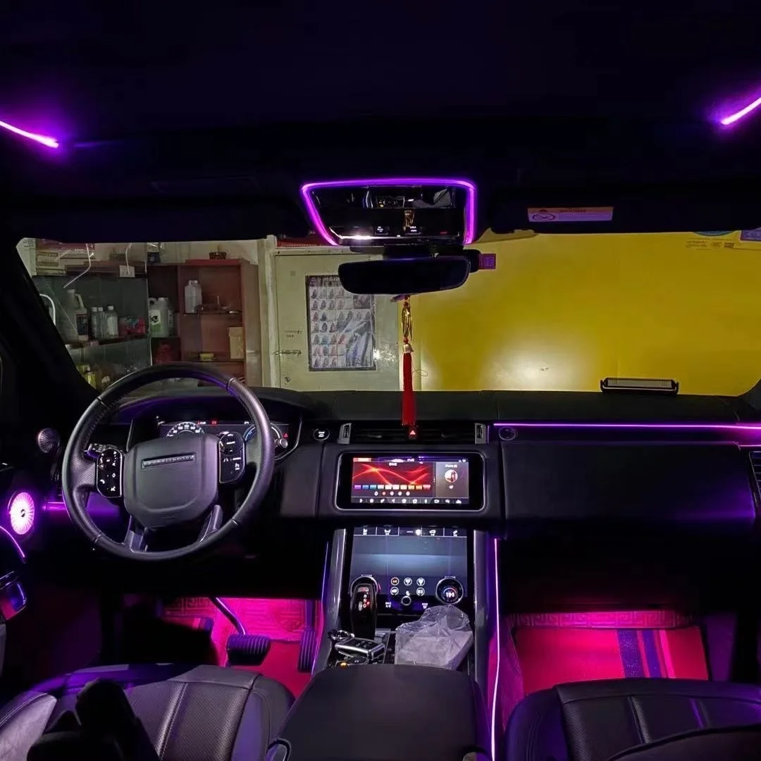 Best Sale New Car LED Interior Lighting System 10 Color Fashion Atmosphere Ambient Lamp For Land Rover Range Rover Sports Series