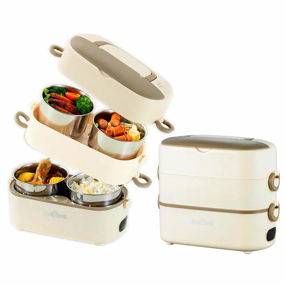 Portable Electric Lunch Box  Food Warmer Leakproof Leakproof electric food container heated bento box
