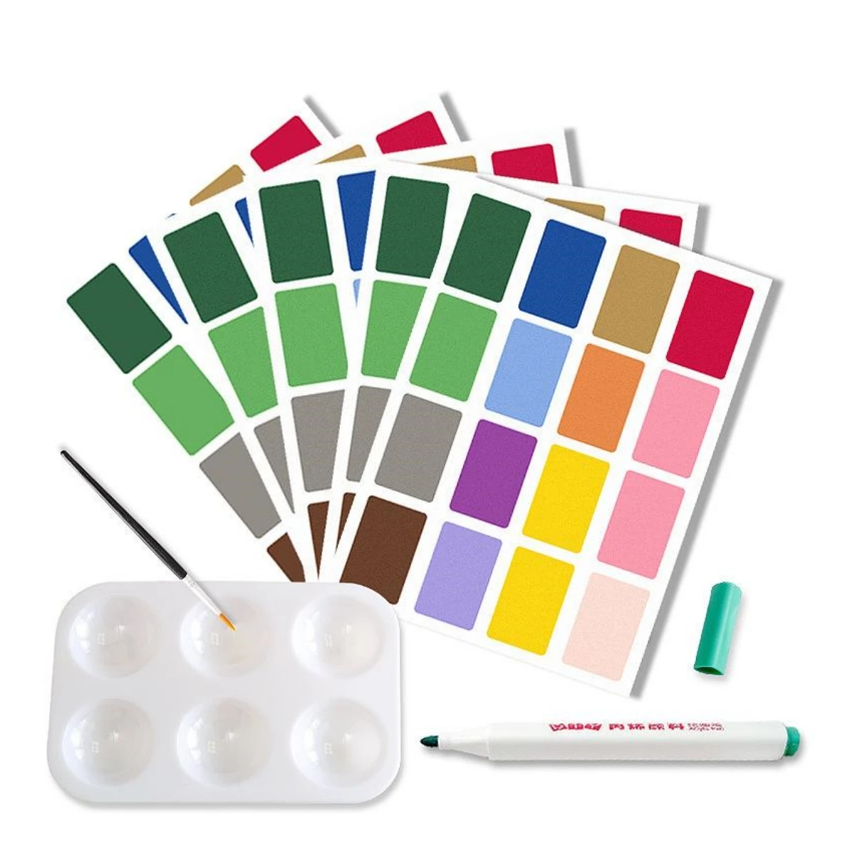 BESTLINE Watercolor paint card Replace art set Painting Portable Pigment Card Travel Pocket Watercolor Pigment