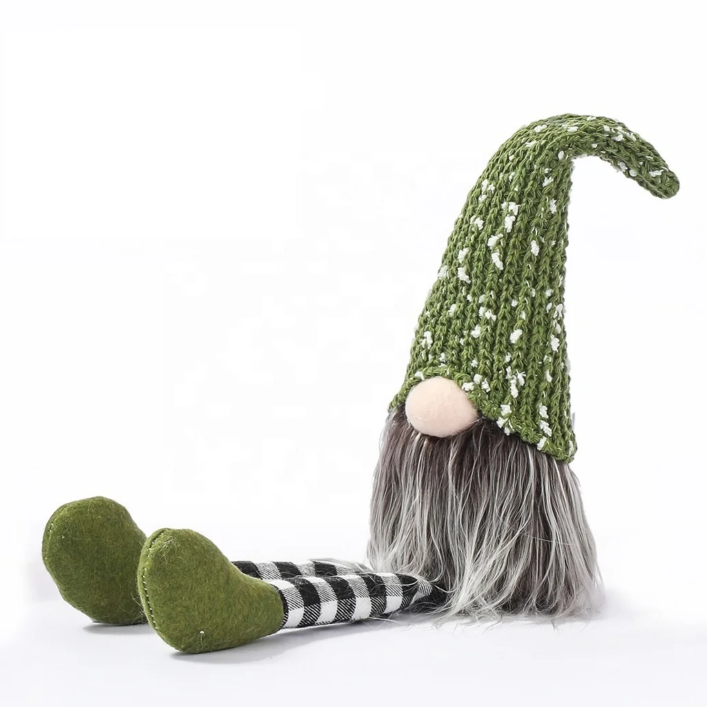 Long Leg Doll Wholesale Christmas Knitted Faceless Doll Christmas Faceless Decoration Supplies Plush Doll Toys