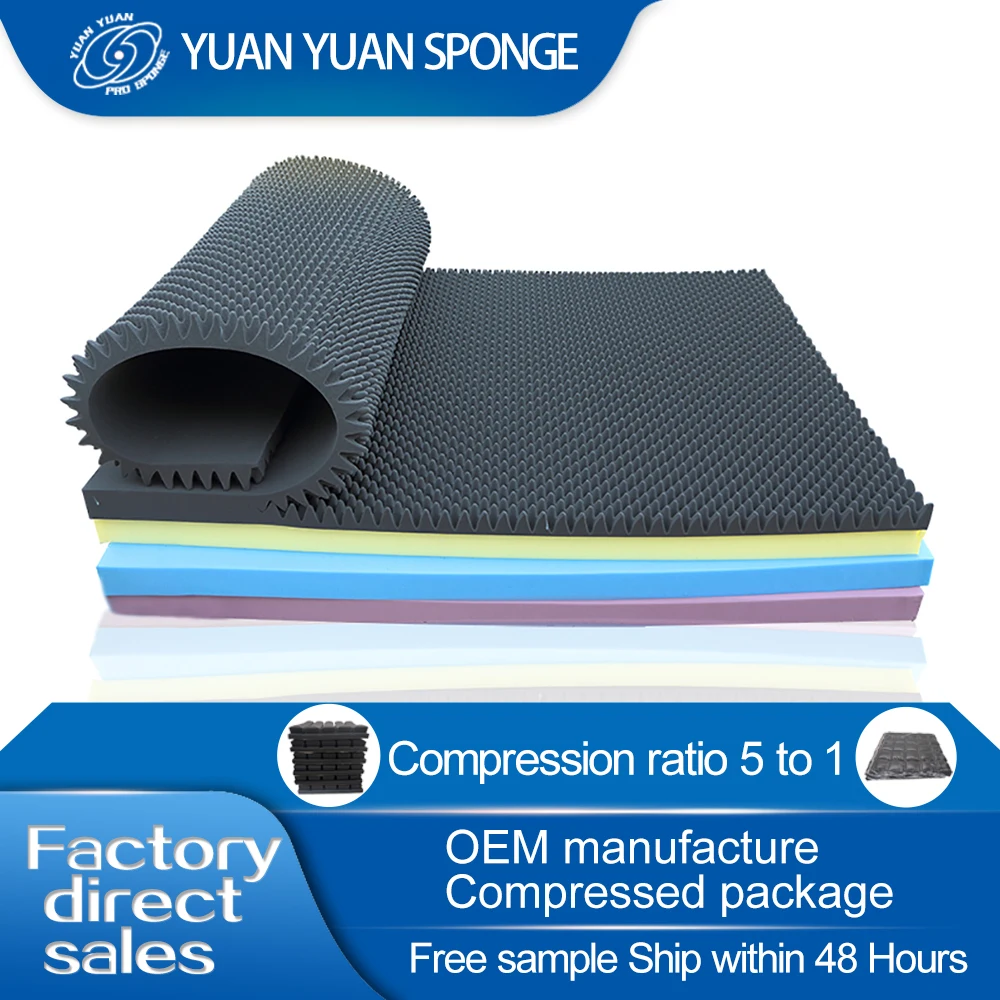 Dongguan Acoustic Panels Sound Proof Foam Sound Adhesive Effective Sound Absorption Material for Home Studio Wall Foam