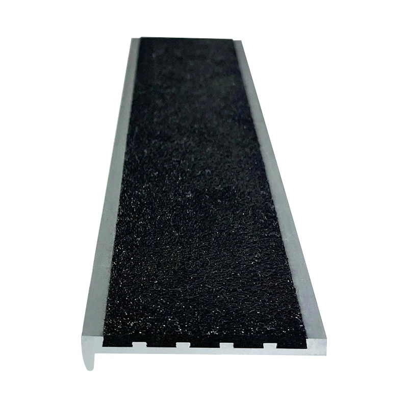 Test qualified Aluminum step nosing floor safety products stair nosing profile