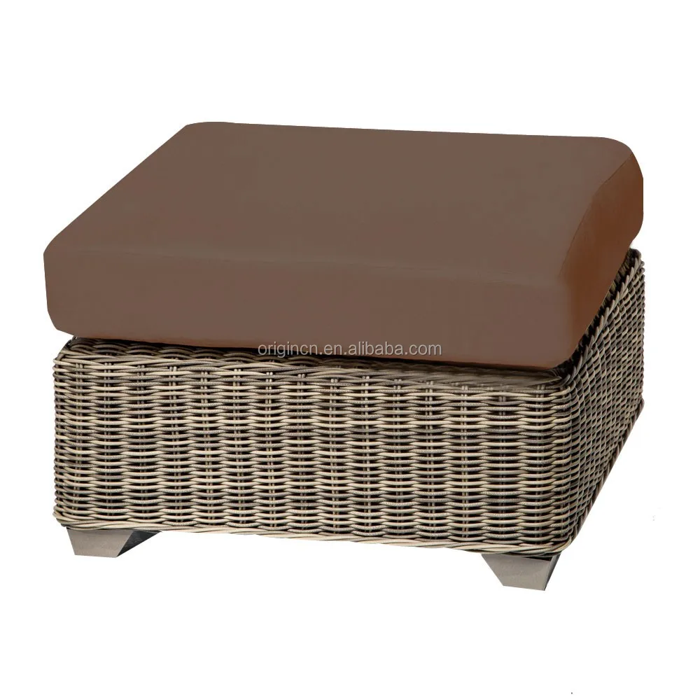 Многофункциональная плетеная подставка для ног в стиле кантри домашняя ротанговая оттоманка диван-скамейка