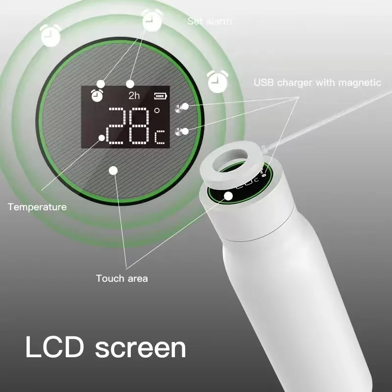 Hot Selling 2023 Print Smart Mug Tuya Water Bottle Temperature Display With App Reminder to Drinking