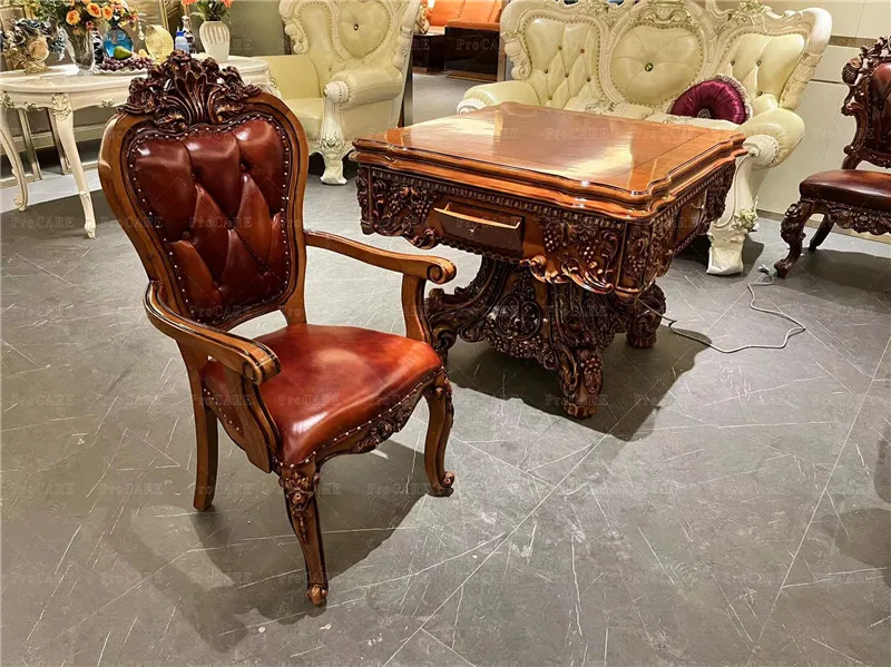 Popular Mahjong Table Automatic Mahjong Table with 4 Chairs set