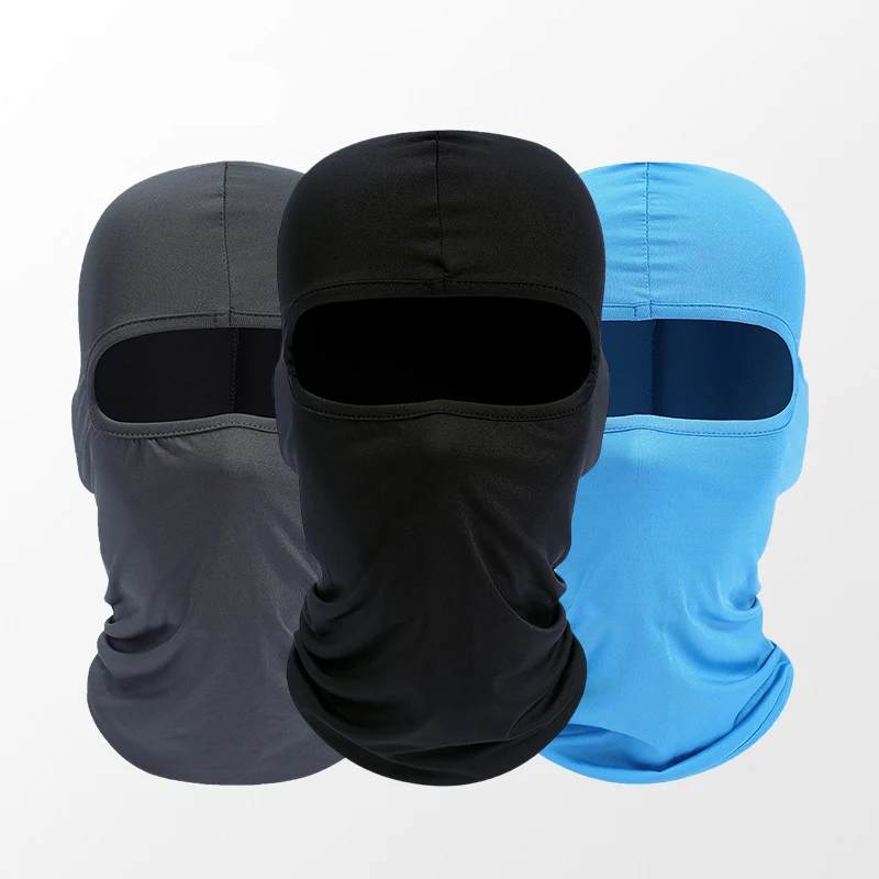 Custom Logo Cooling Breathable One Hole Cheap Uv Sun Windproof Full Face Cover Cycling Motorcycle Balaclava