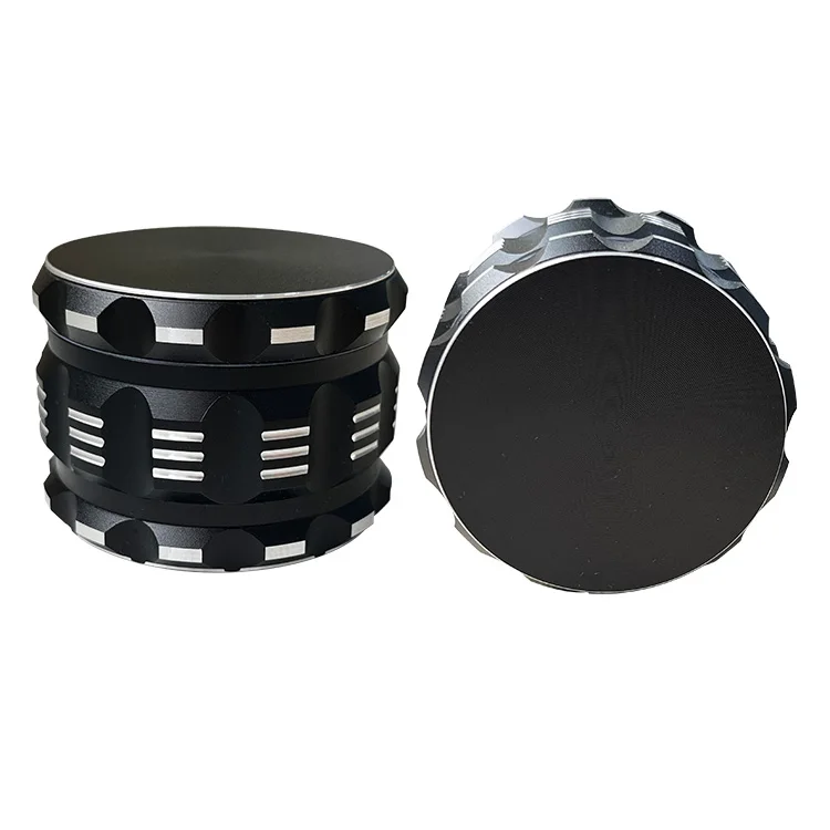 60mm smoking herb grinder for aluminum alloy drum shape stripe spices tobacco grinder