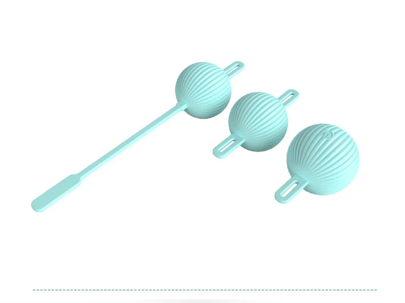 Cupidlover Blue Multi-Ball Remote Kegel Ball Set Female Pelvic Floor Tightening Exercise Kegel Ball Vagina