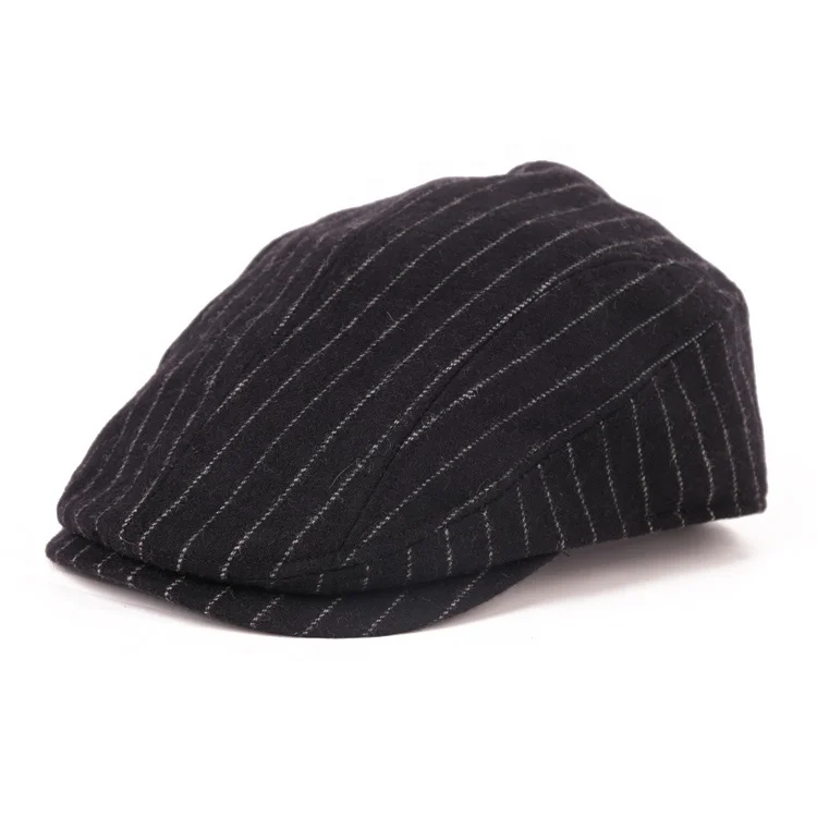 Fashion Plaid Striped British Newsboy Plain Adult Female Wool Ivy Hats
