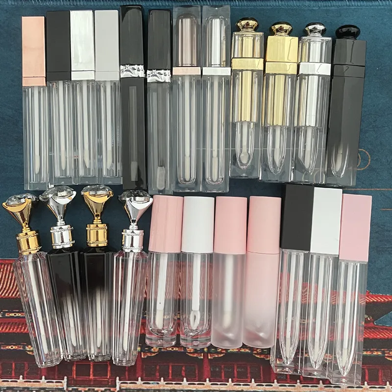 Wholesale Lip Gloss Tubes Containers Bottles Packaging Custom Empty Liquid Lipstick Lip Oil Tubes With Logo