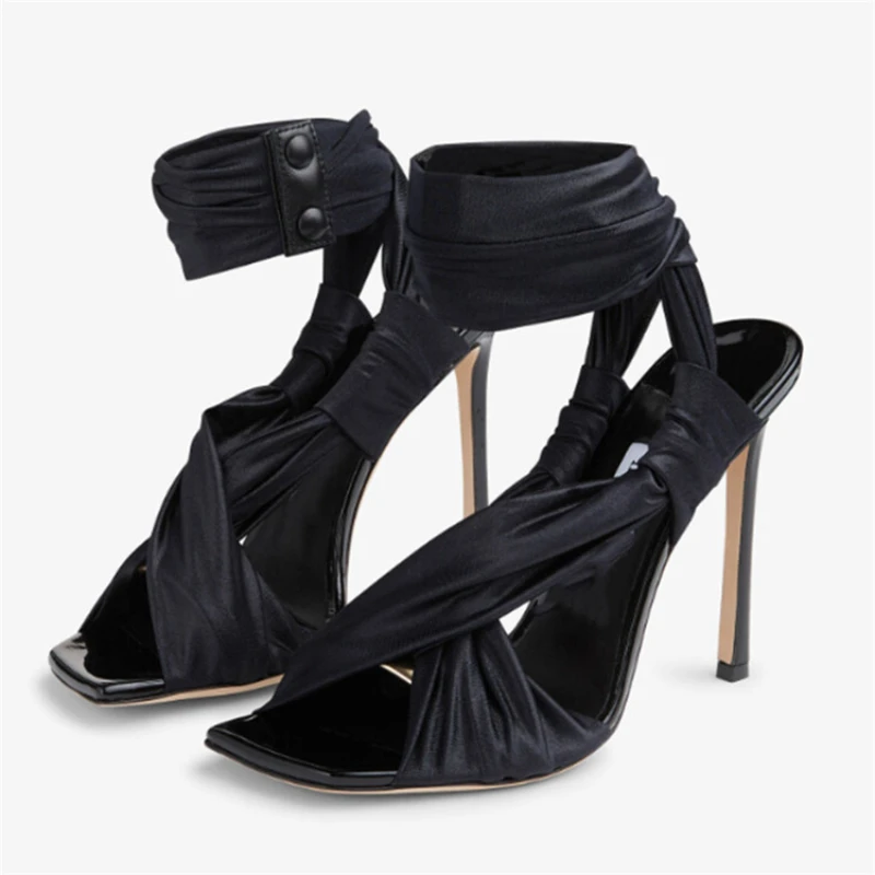 sandales pour femmes et dames Trendy Chaussures A Talons Neon Green Color Sexy 2023 Strappy Heels