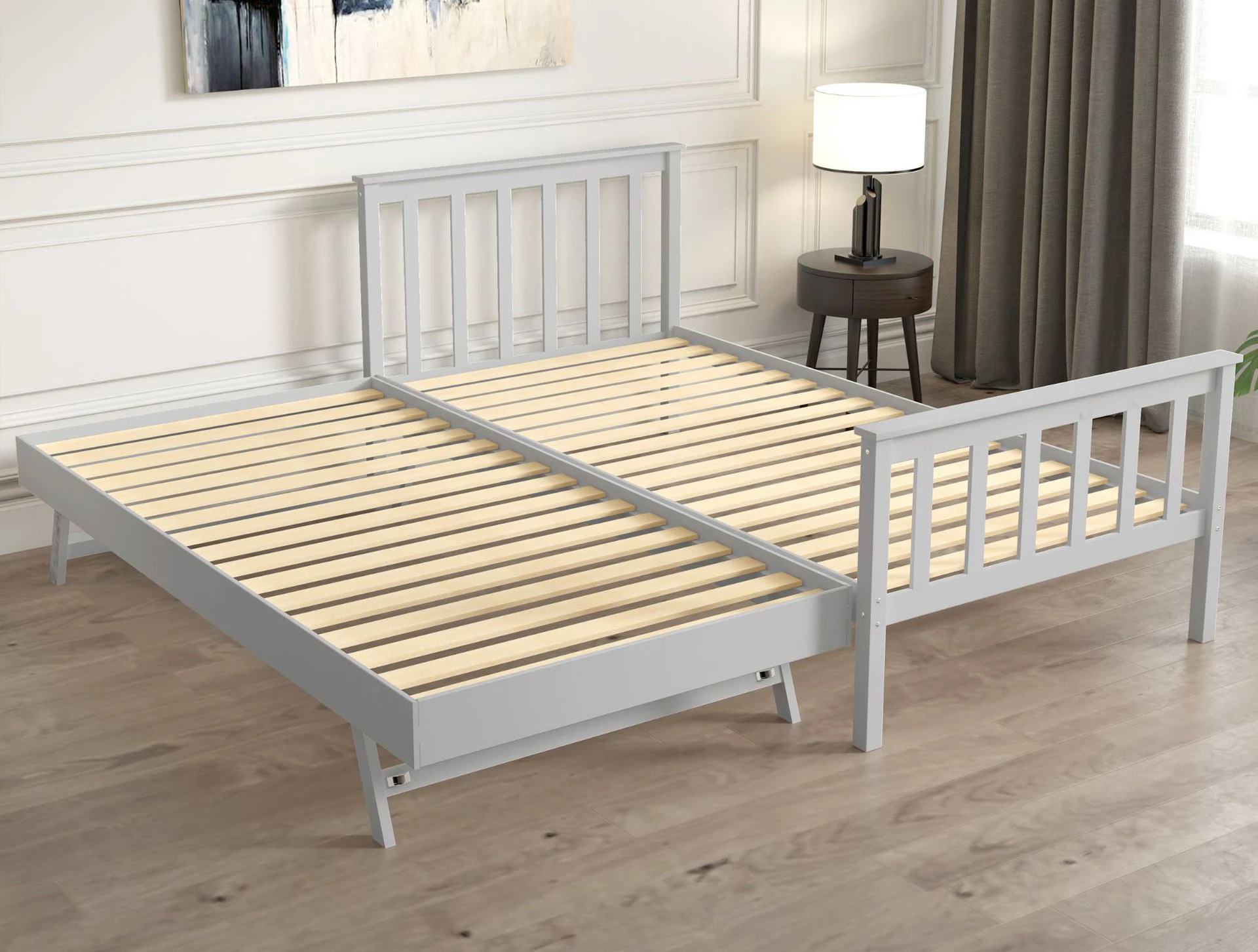 
Manufacturer Hot Sell Folding Wooden Kids Bed Adjustable Single Children Beds 