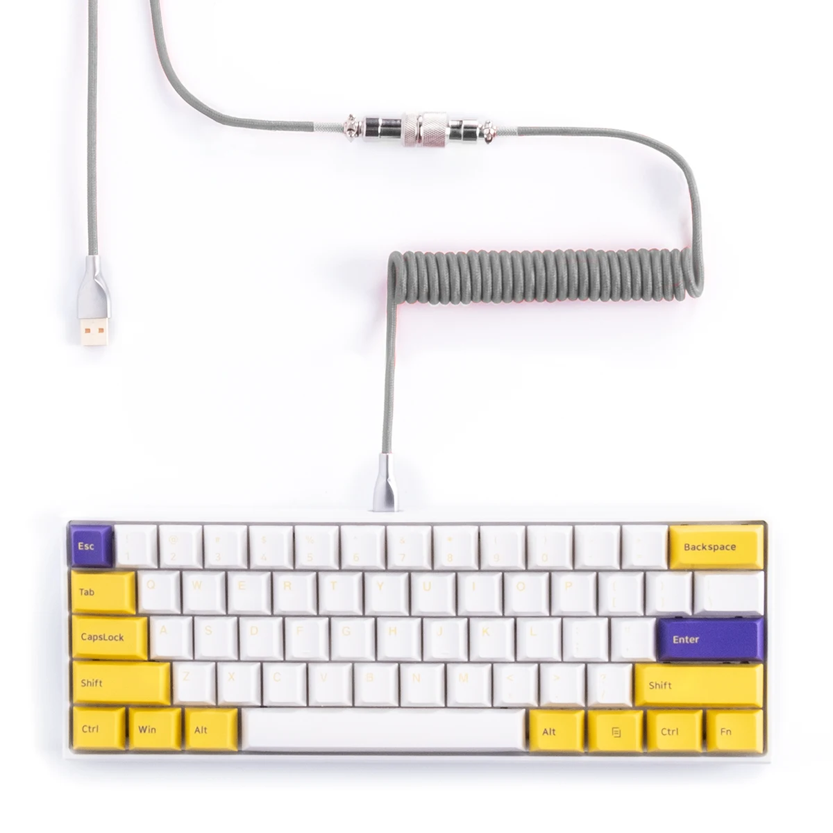 USB C Cable Type C Data Cable 1.8m Custom Mechanical Keyboard Coiled Aviator Cable