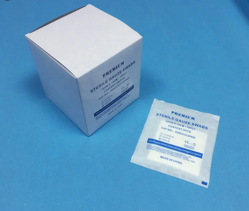 Sterile Gauze swab , gauze swabs ,Absorbent sterile  Gauze Swab 4'x 4'