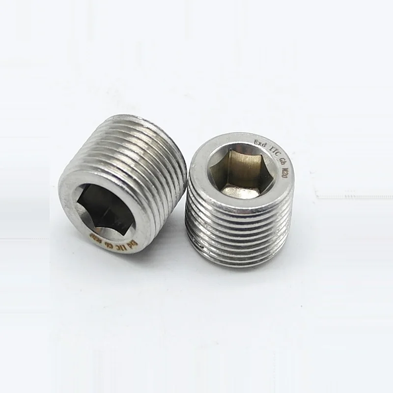 Professional Supply 304 Stainless Steel High Precision Hexagon Plug