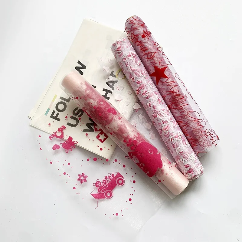 
Tulle Flocking Organza Fabric Christmas Ornament Table Runner Roll Disposable 