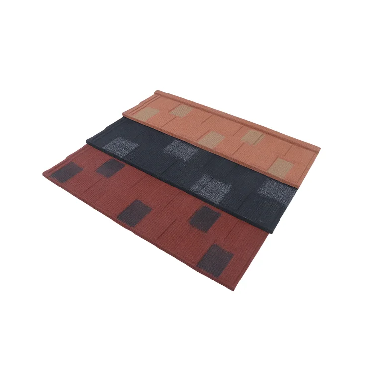 china  High quality and long span japanese color stone coated zinc  metal roof roofing tiles