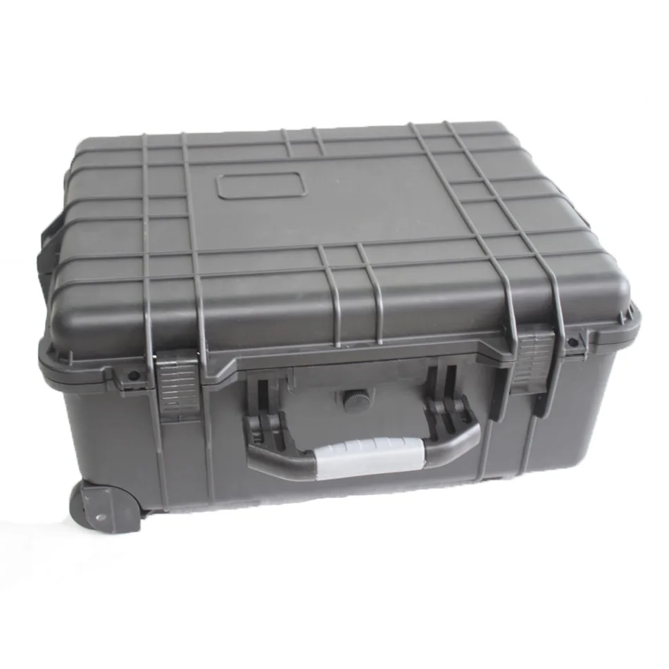 Heavy duty hard plastic case rolling trolley toolcase with wheels pelican 1560 luggage storage box with foam