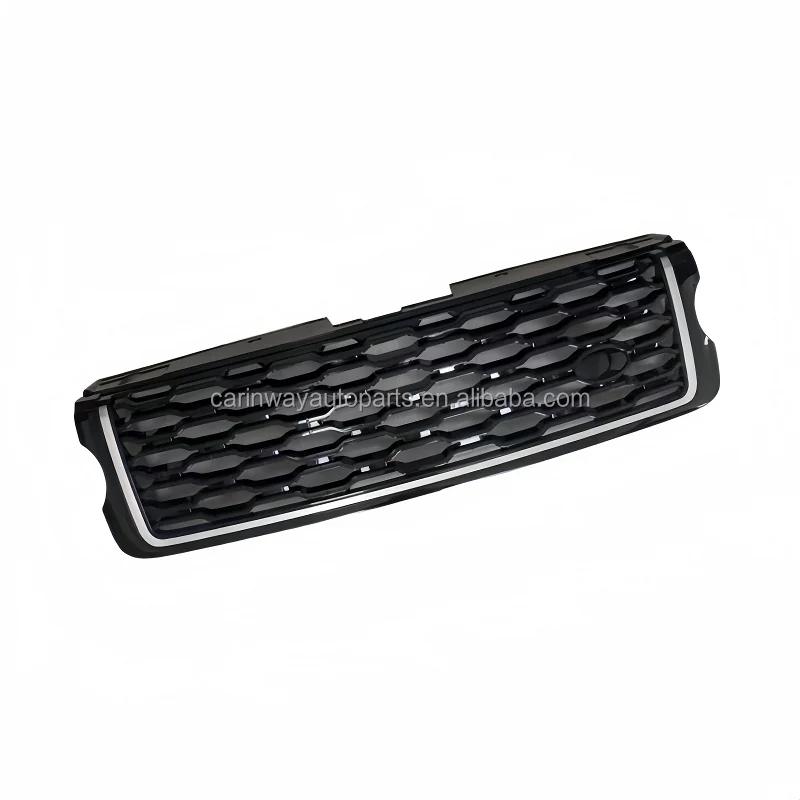 Defender Accessories Silver Stripe Front Grille Radiator Grill Auto Spare Body Parts For Land Rover Range Rover 2013-2017