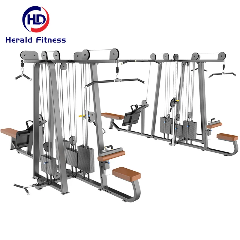 OEM Service Customised DeZhou Quality Commercial Gym Equipment Mutli Function Strength Training 8 Stations