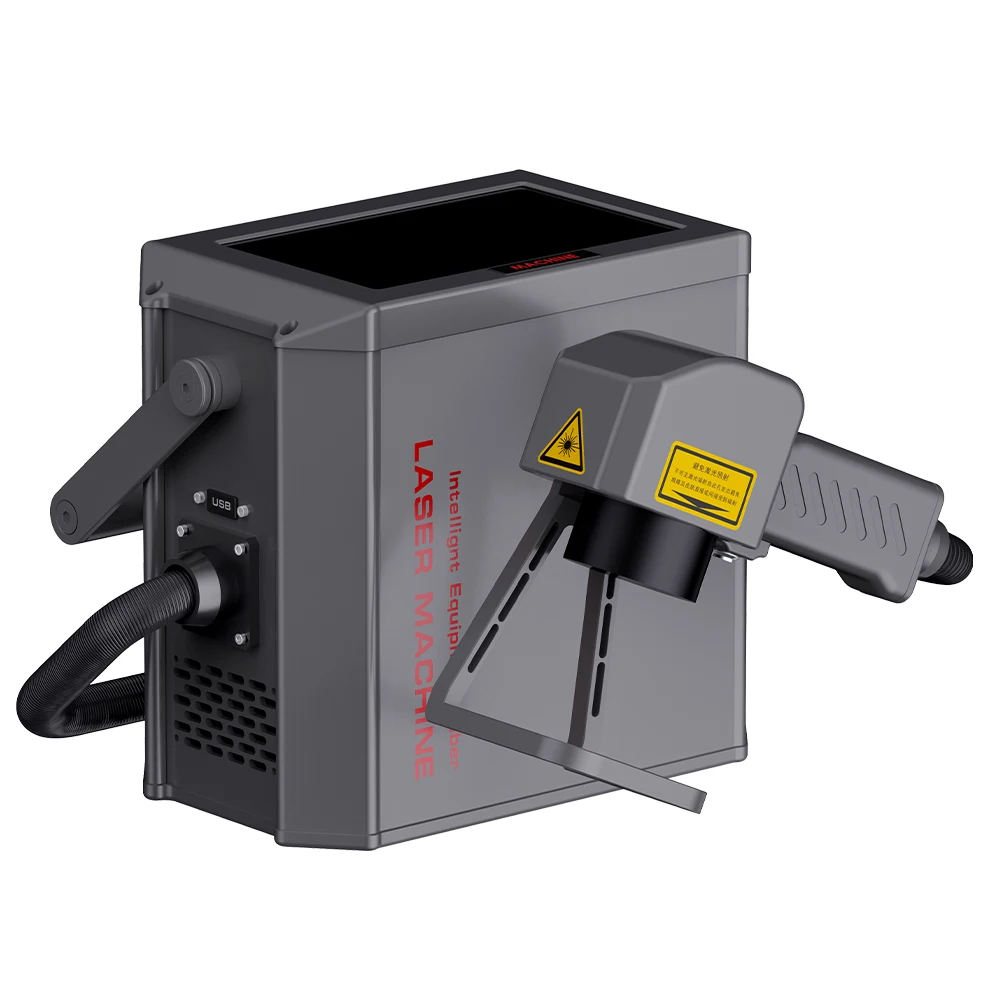 Portable Handheld  20W30W50W  Fiber Laser Engraver Marking Machine For mental
