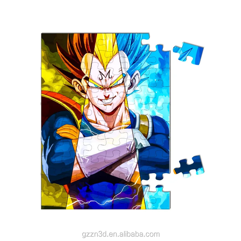 Customized  DBZ Cartoon Anime 3D Lenticular Jigsaw