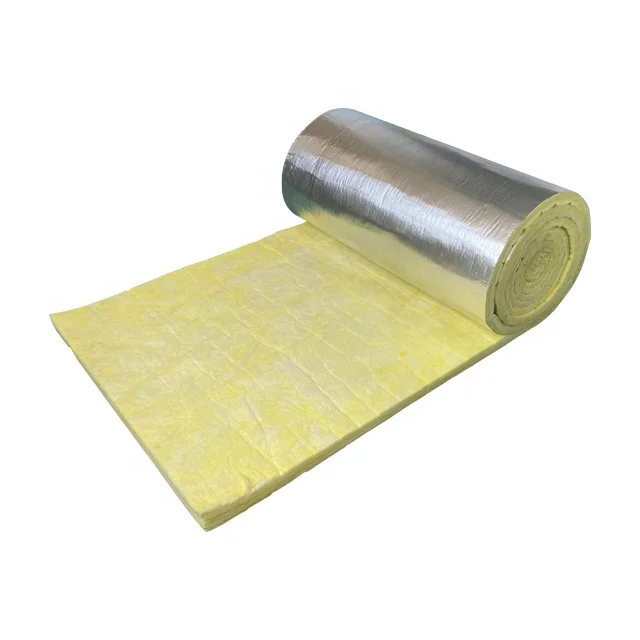 fire resistant fsk aluminum foil thermal insulation uet glass wool blanket l insulation with fsk faced
