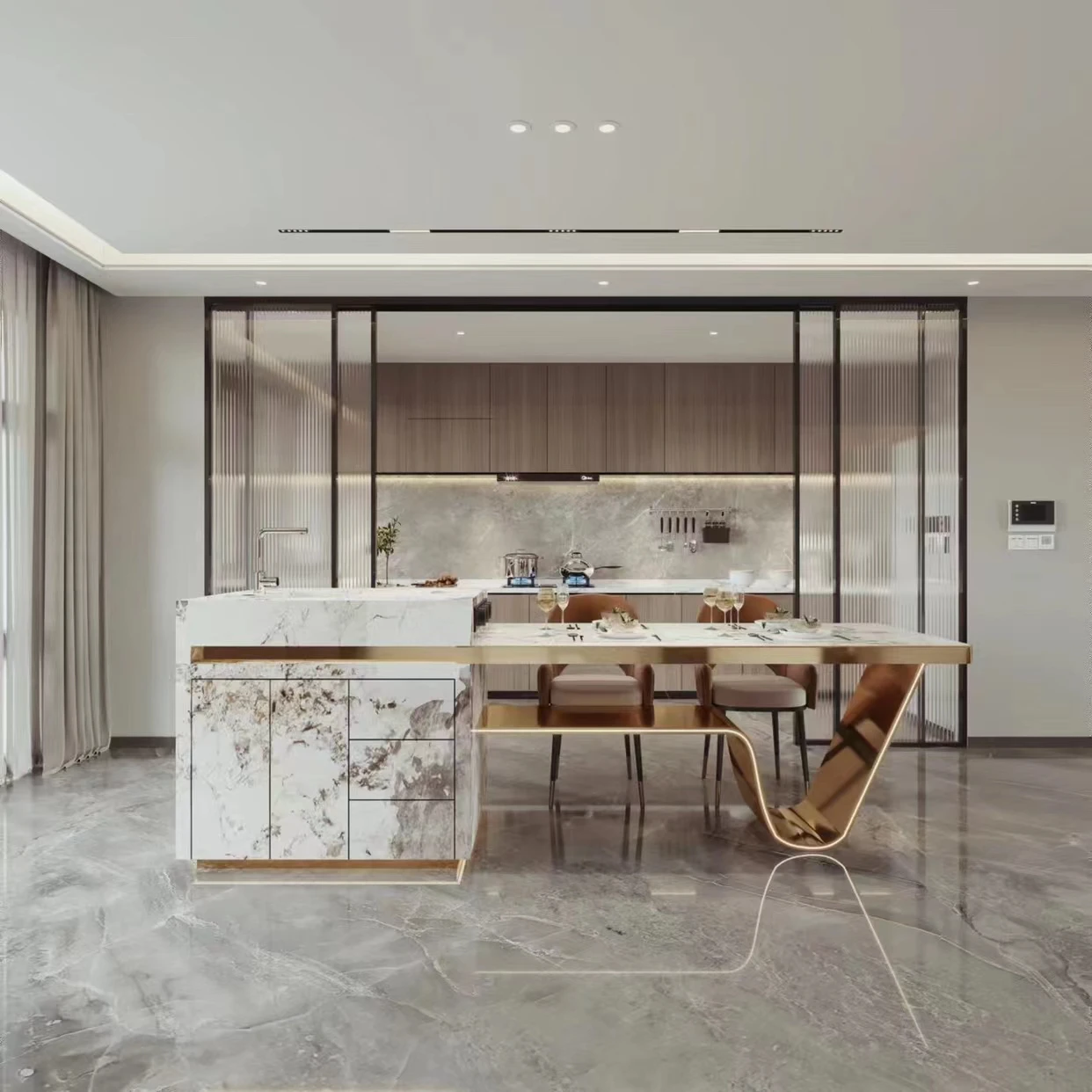 Modern Small Organizer Smart Laminate Base Kitchen Island Cupboard White Kitchen Cabinet With Counter top