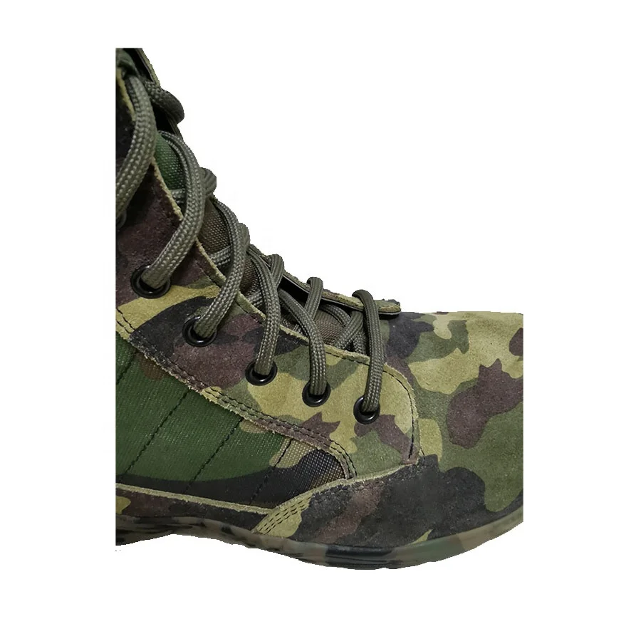Factory price selling green camouflage assault outdoor tactical boots