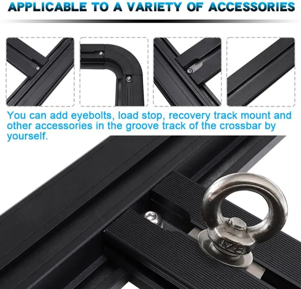 Aluminum Roof Rack Carrier Luggage Platform for Jeep Wrangler JL 2 door & 4 door