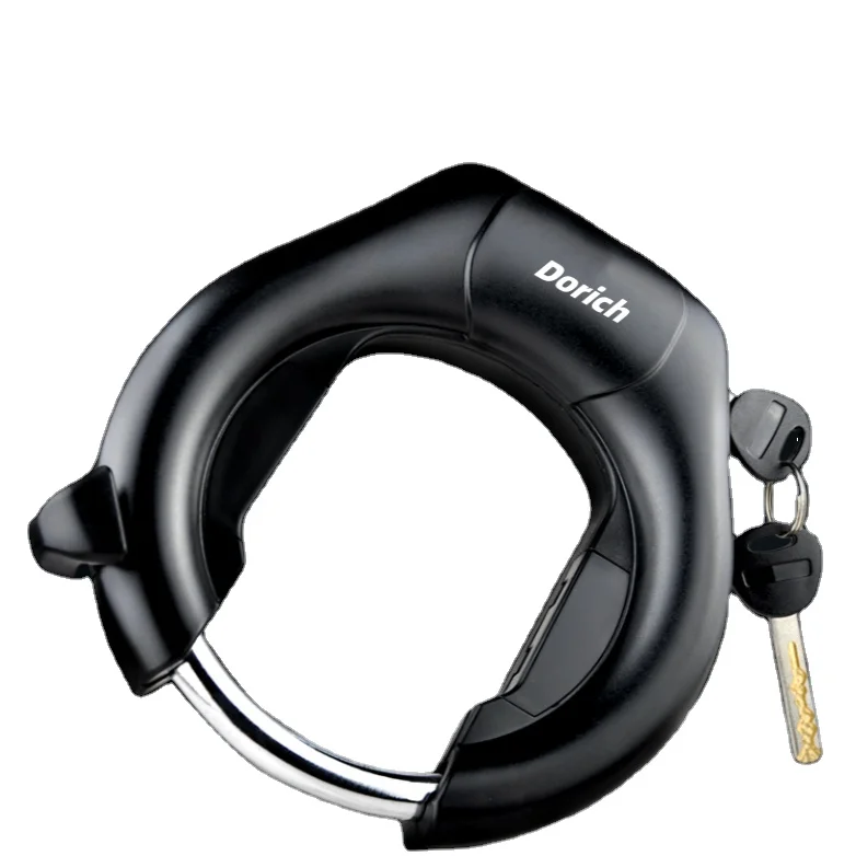 Bicycle Frame Lock Fat Bike Frame Lock Steel Horseshoe U Type With keys City Anti Theft Security Bike Lock