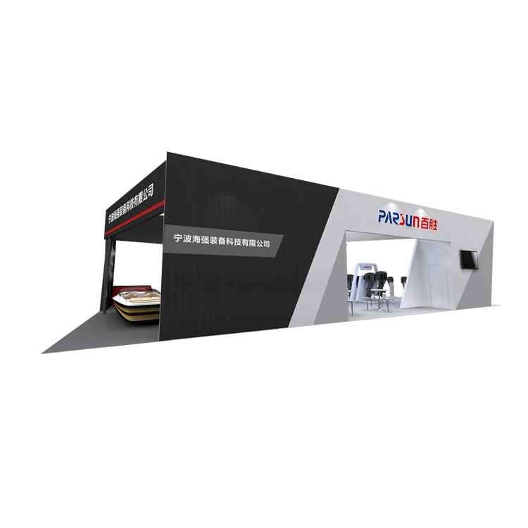 Izexpo TradeShow Booth 30min Easy Build 10X20 Fashion Design Exhibition Booth Custom Led Backdrop Display Stand Exhibition Booth