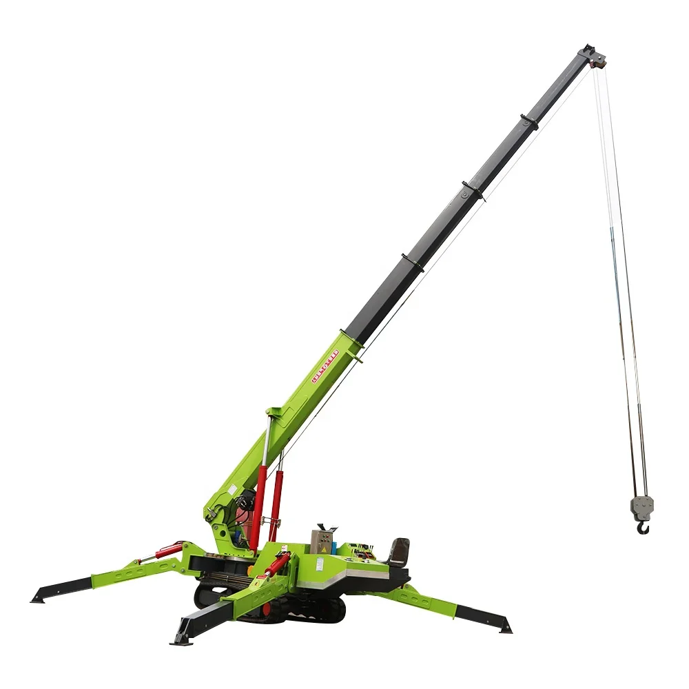 Professional Manufacturer Spider Crane Working Indoor Operation Micro Crawler Crane Building Purpose Roof Spider Crane