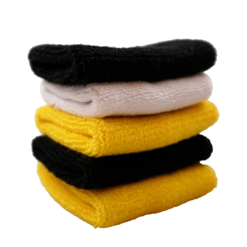 Premium Cotton Elastic Sports Activities 8*8cm Cotton Thin Wrist Sweat Band Wristband