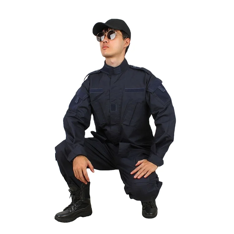 Combat ACU Uniform / Navy Workwear Uniform / Dark Blue Security Guard Uniforms